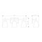 Z-Lite Lauren Vanity, 3-Light, 22 In.W x 6.5 In.L x 8.5 In.H, Matte Black/Clear 819-3V-MB - alternate 5